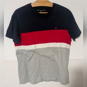 Tommy Hilfiger Men's Colorblock T-Shirt - Red, White, and Gray (M)